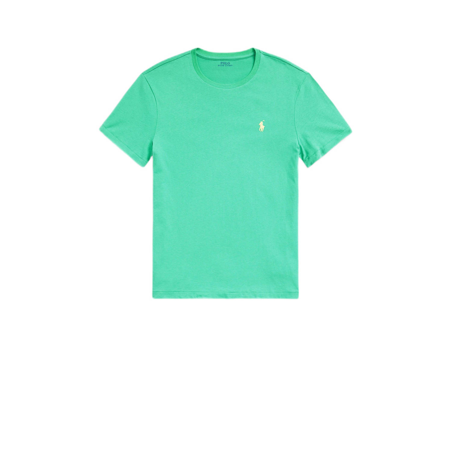 POLO Ralph Lauren slim fit T-shirt met logo sunset green