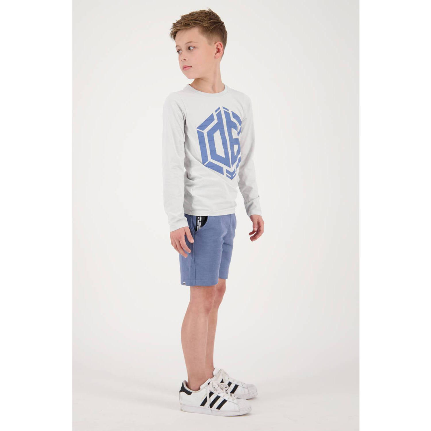 Vingino x Daley longsleeve Herol met printopdruk lichtgrijs