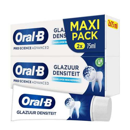 Wehkamp Oral-B Pro-Science Dagelijkse Bescherming tandpasta - 2 x 150 ml - voordeelverpakking aanbieding