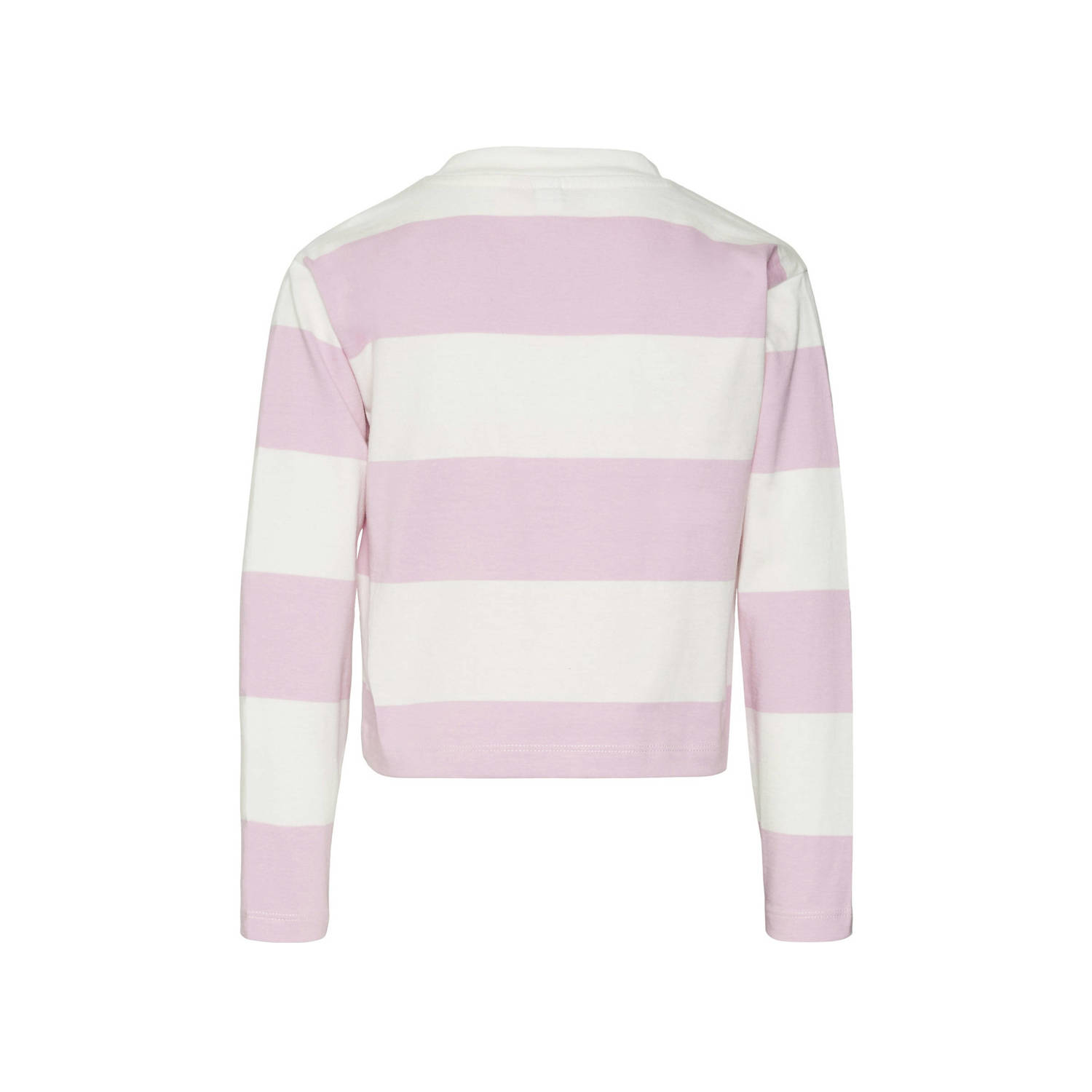 VERO MODA GIRL gestreepte crop top VMONELLA roze wit