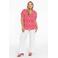 YOEK geruite geweven blousetop DOLCE rood/wit