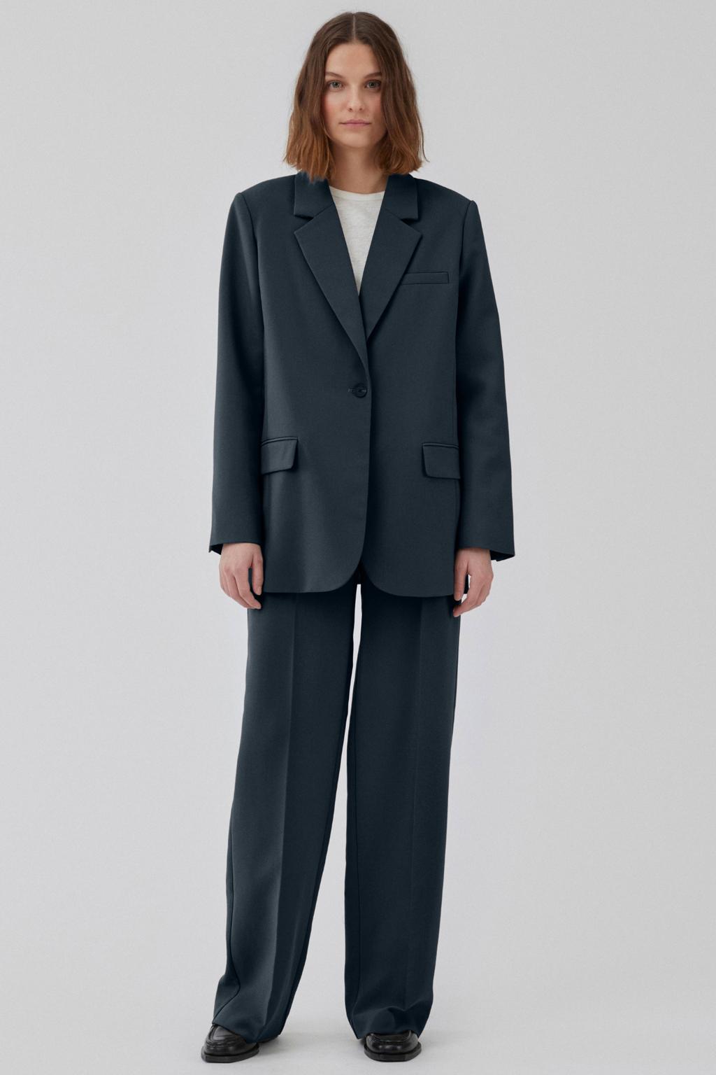 Modström oversized blazer Gale donkerblauw