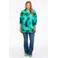 YOEK geweven blousetop met all over print groen/blauw