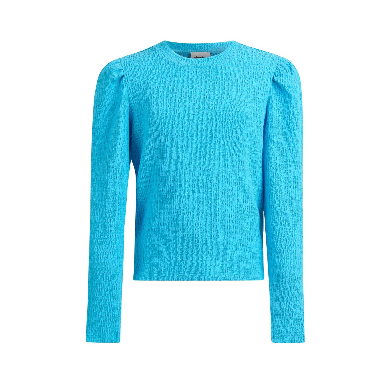 Shoeby longsleeve turquoise Blauw Meisjes Polyester Ronde hals Effen 158 164