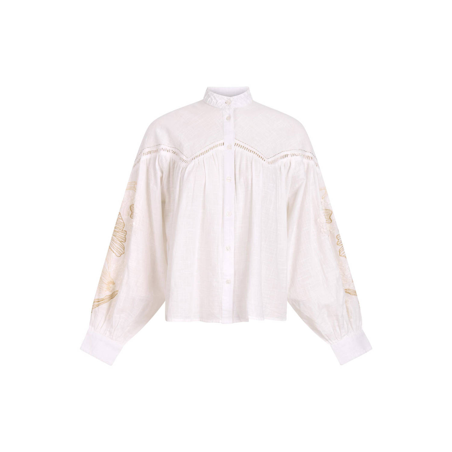 Shoeby blouse met pailletten ecru