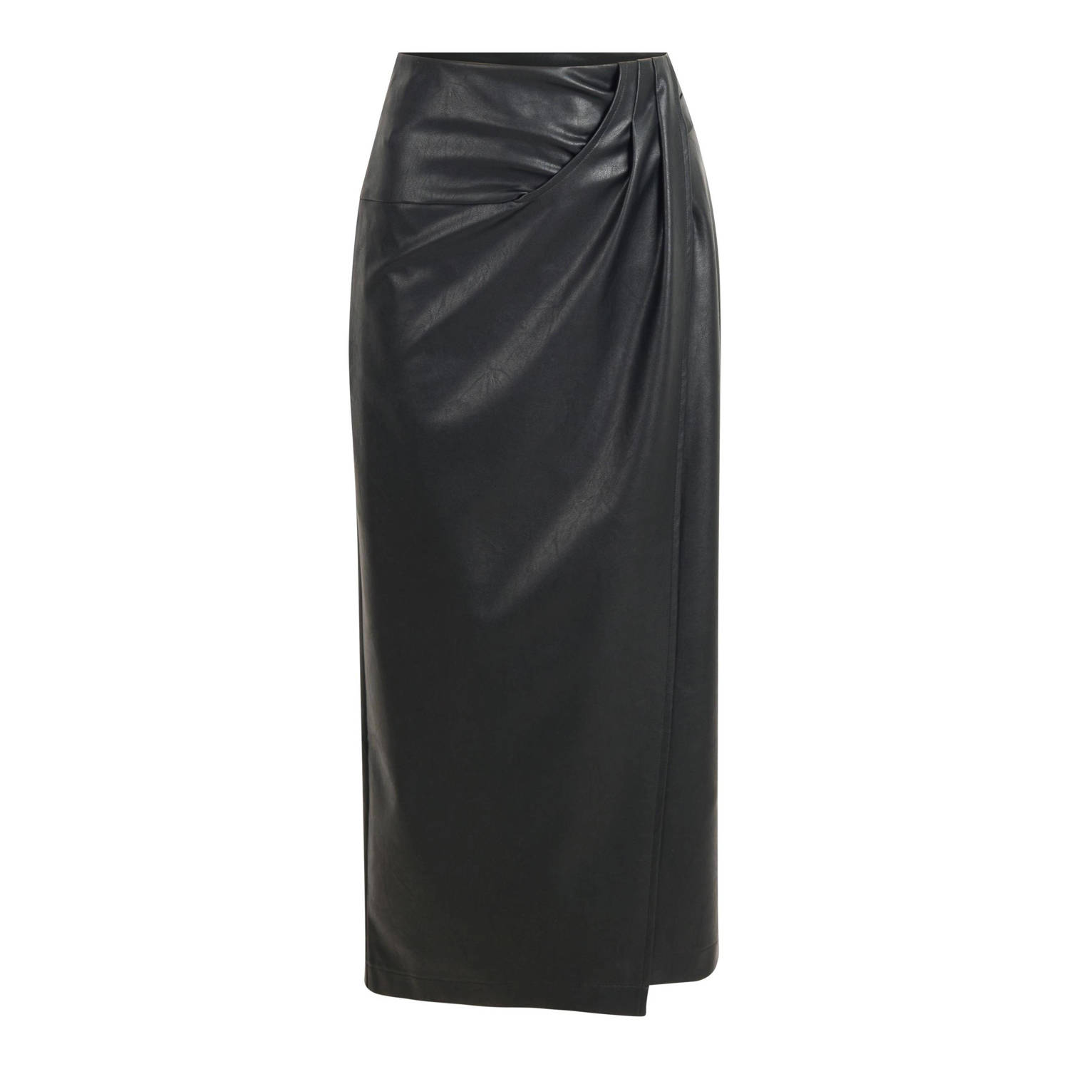 Shoeby coated rok met plooien zwart