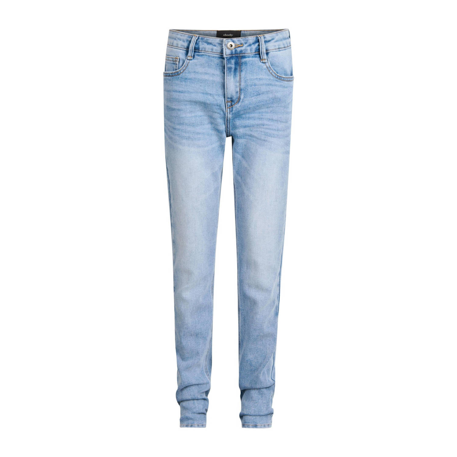 Shoeby regular fit jeans light blue Blauw Jongens Denim Effen 128
