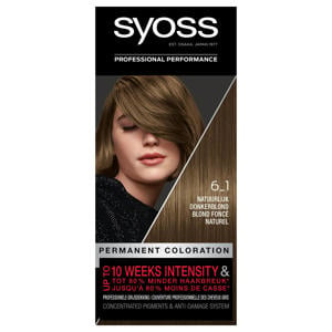 Wehkamp Syoss Color Baseline haarkleuring - 6-1 Natuurlijk Donker Blond - 3 stuks voordeelverpakking aanbieding