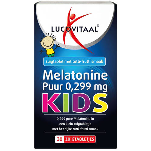 Wehkamp Lucovitaal Melatonine Puur Kids 0,299mg zuigtabletten aanbieding