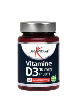 D3 10mcg (400IE) - 60 kauwtabletten