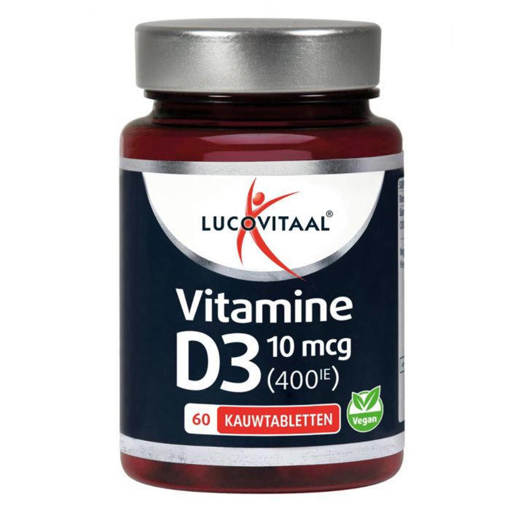 Lucovitaal D3 10mcg (400IE) - 60 kauwtabletten
