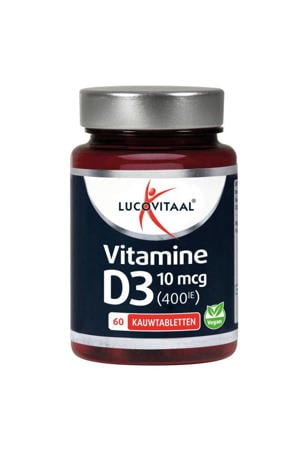 D3 10mcg (400IE) - 60 kauwtabletten