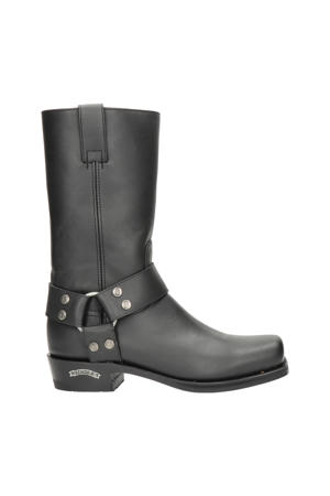 1918 Pete leren bikerboots zwart