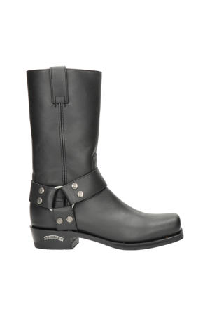 1918 Pete leren bikerboots zwart