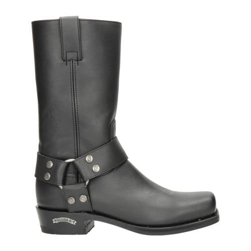 Sendra 1918 Pete leren bikerboots zwart afbeelding