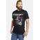 Jan Vanderstorm T-shirt SÖLVE Plus Size donkerblauw