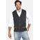 Jan Vanderstorm gebreid gilet TANE Plus Size met wol donkergrijs