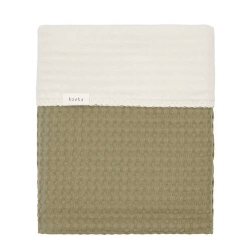 Koeka Amsterdam wiegdeken met fleece moss afbeelding