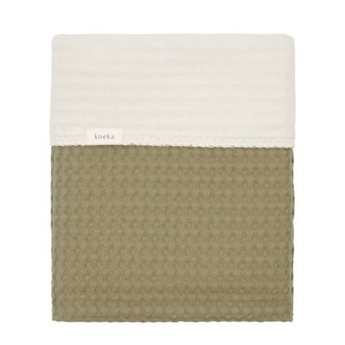 Koeka Amsterdam ledikantdeken met fleece moss afbeelding