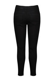 thumbnail: Zwarte dames MS Mode skinny tregging van stretchkatoen met regular waist en elastische tailleband