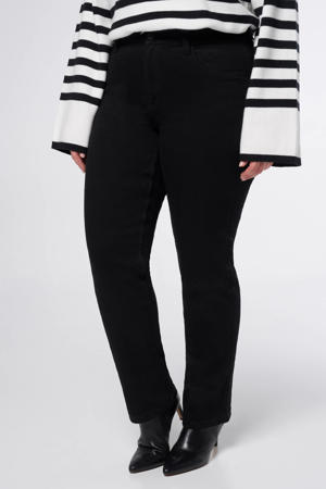 straight leg jeans black denim