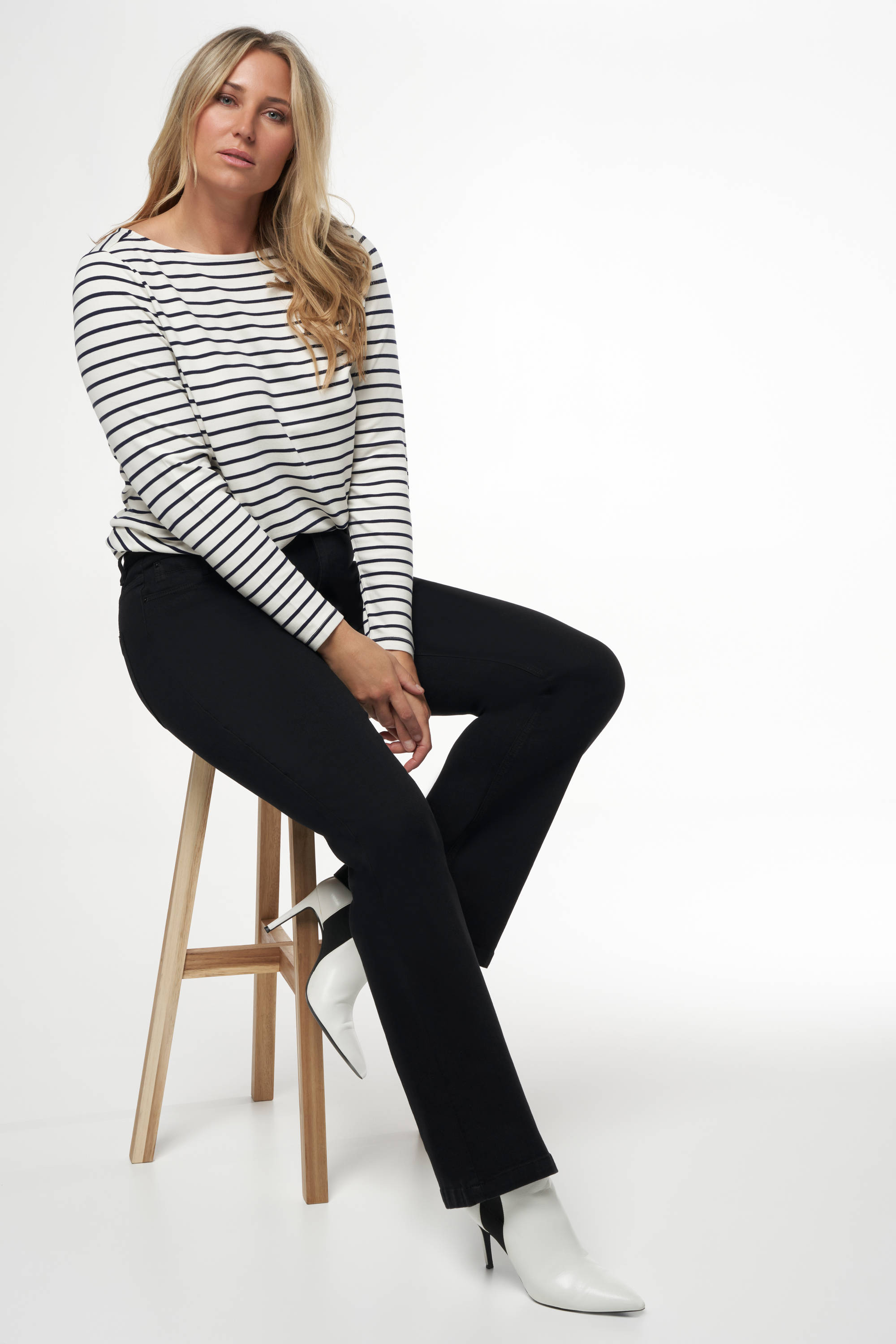 MS Mode straight leg jeans black denim | wehkamp