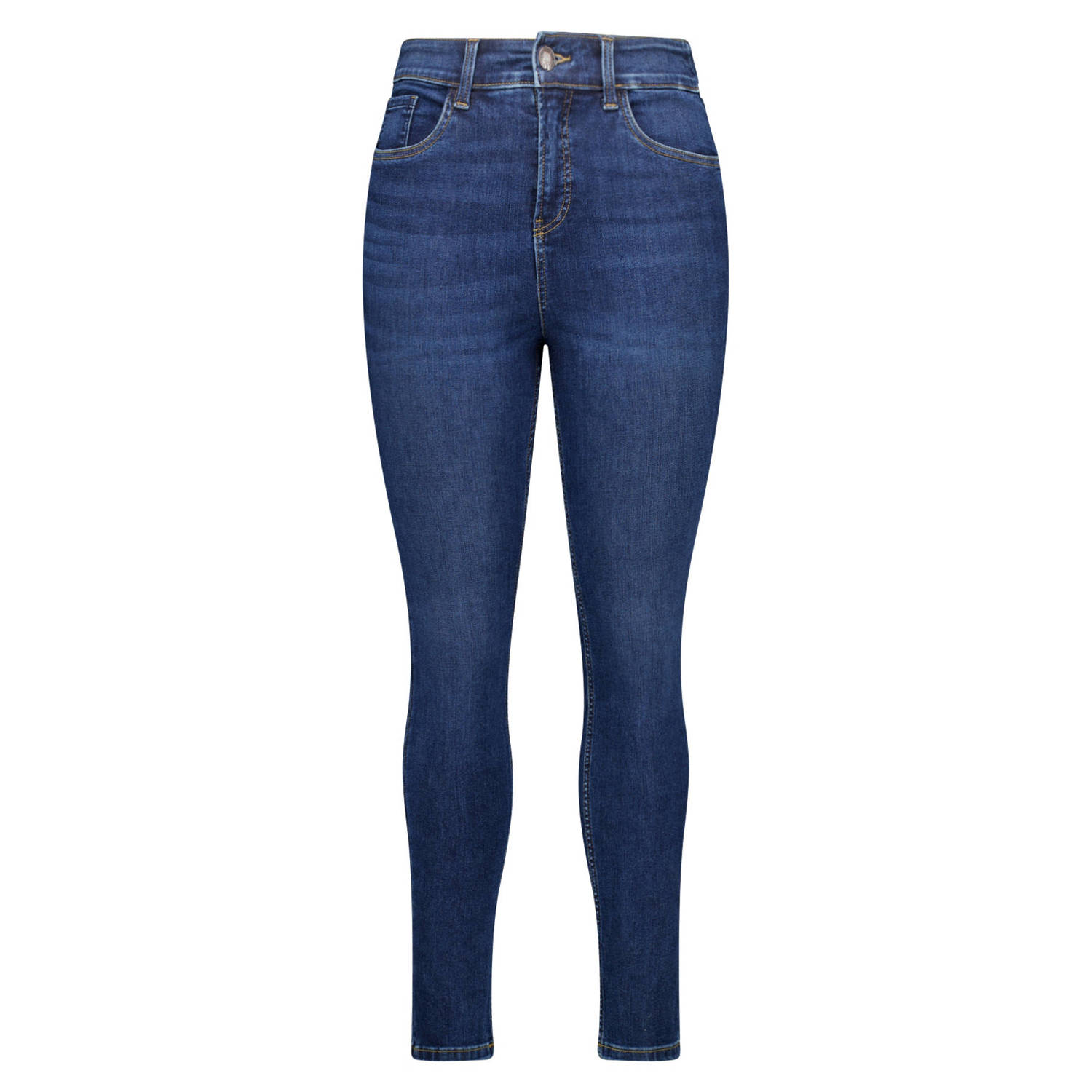 MS Mode high waist skinny jeans dark blue denim