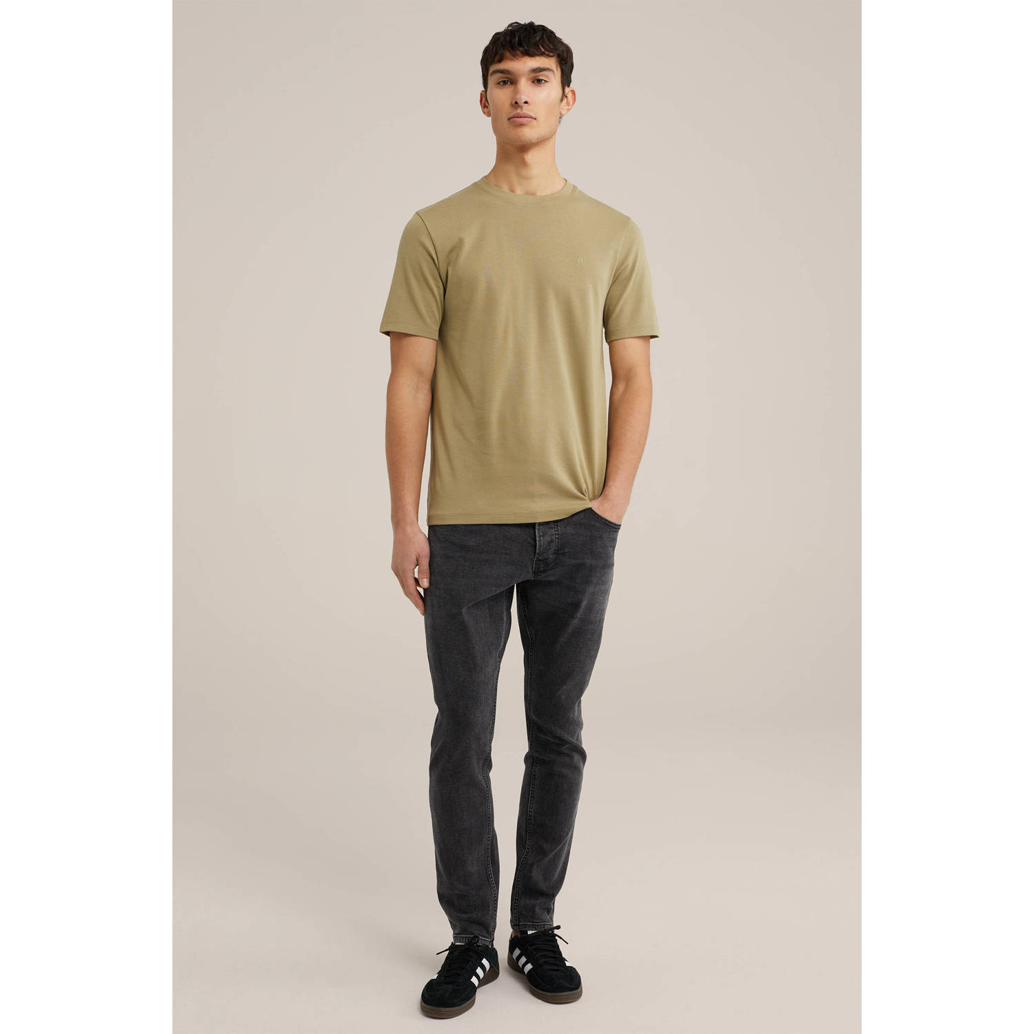 WE Fashion Blue Ridge slim fit jeans grey denim