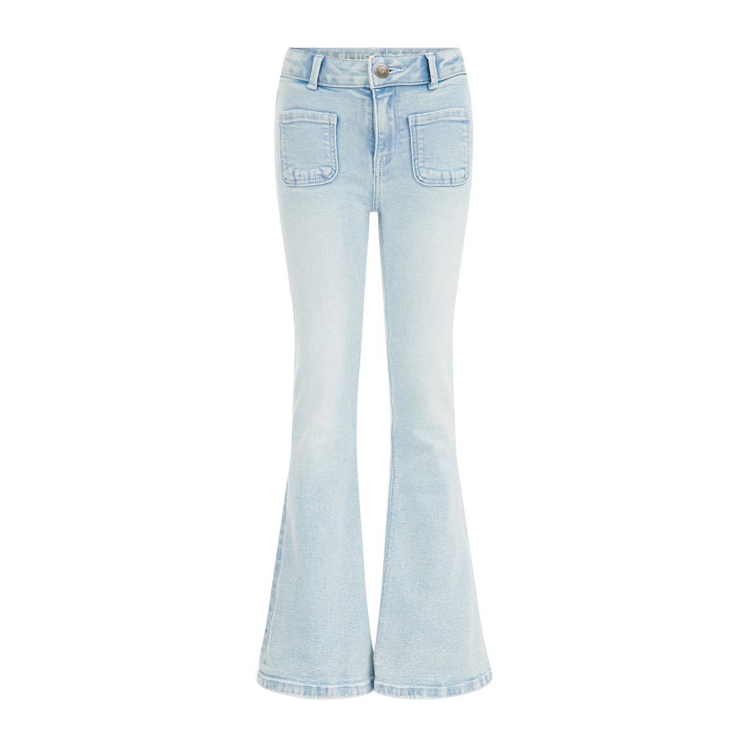 WE Fashion Blue Ridge flared jeans light blue denim