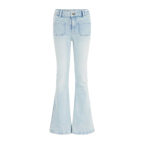 WE Fashion Blue Ridge flared jeans light blue denim