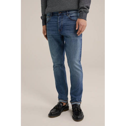 WE Fashion Blue Ridge slim fit jeans mid blue afbeelding
