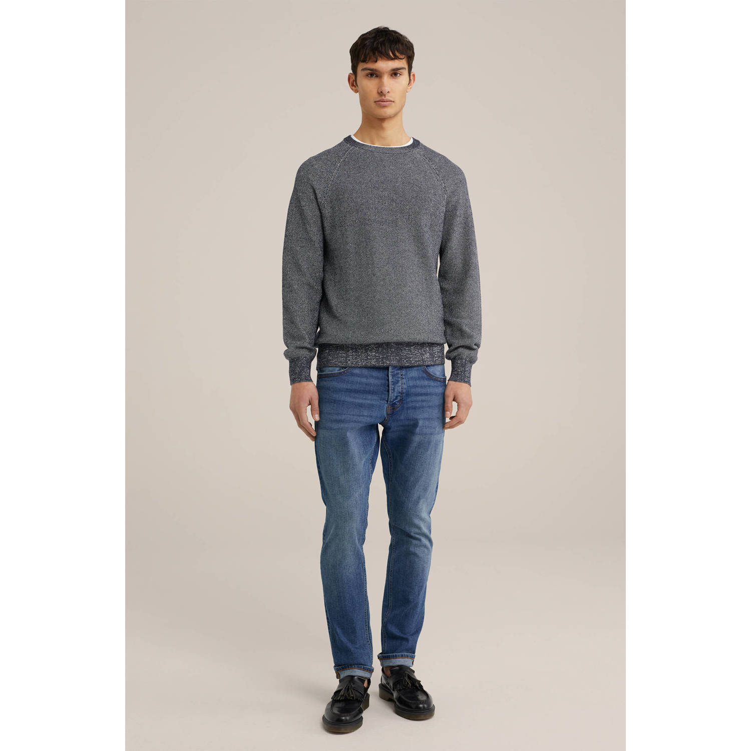 WE Fashion Blue Ridge slim fit jeans mid blue