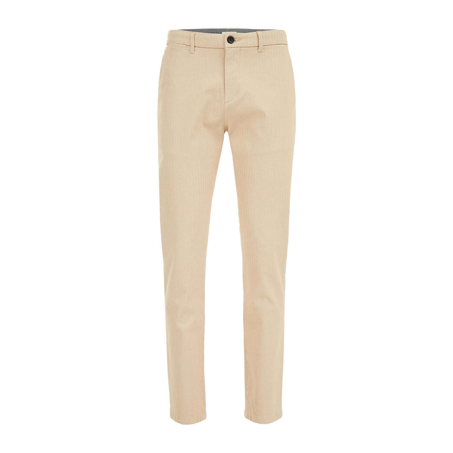 WE Fashion slim fit chino otter