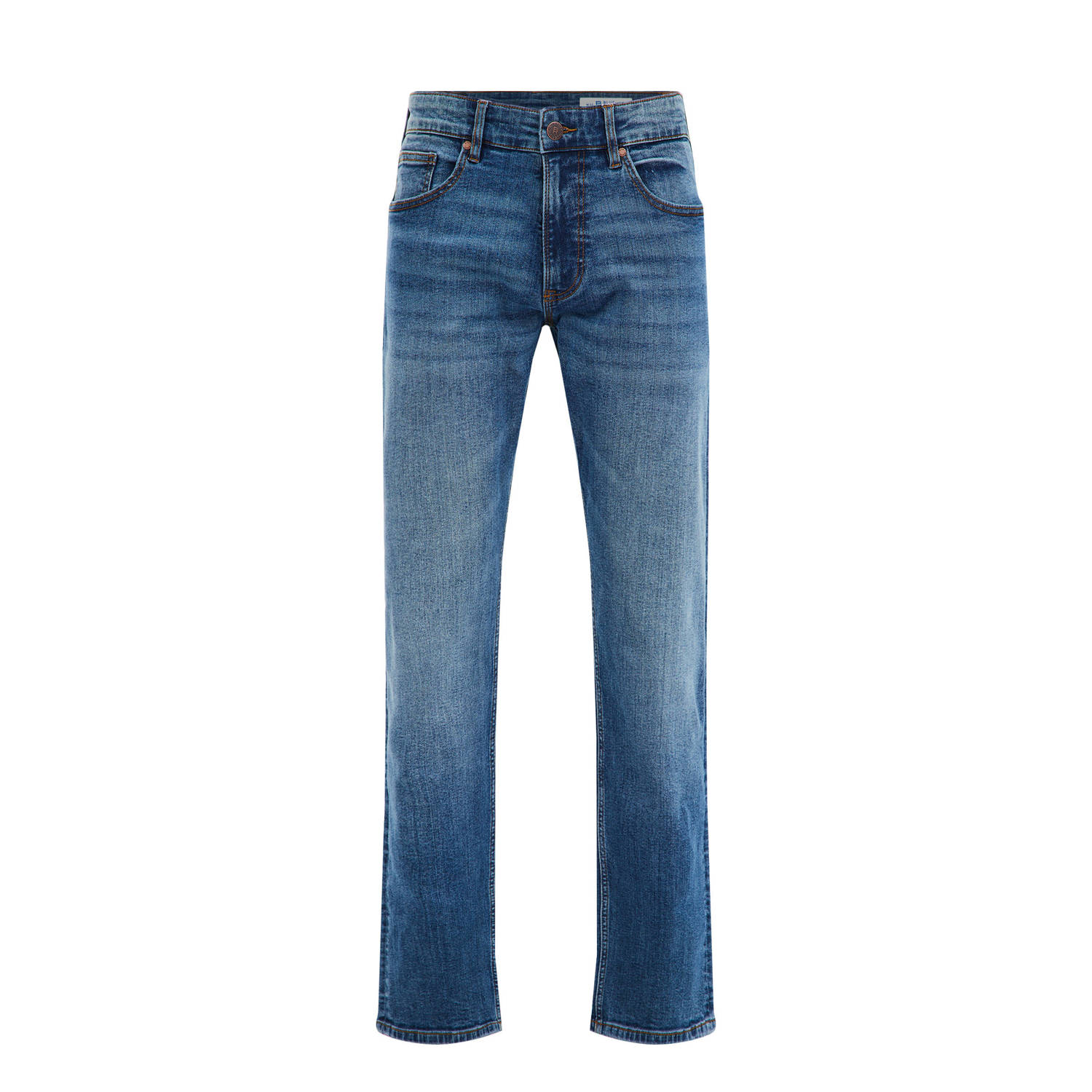 WE Fashion Blue Ridge regular fit jeans mid blue