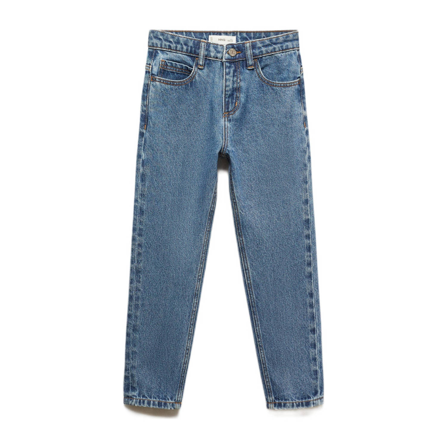 Mango Kids slim fit jeans medium blue denim