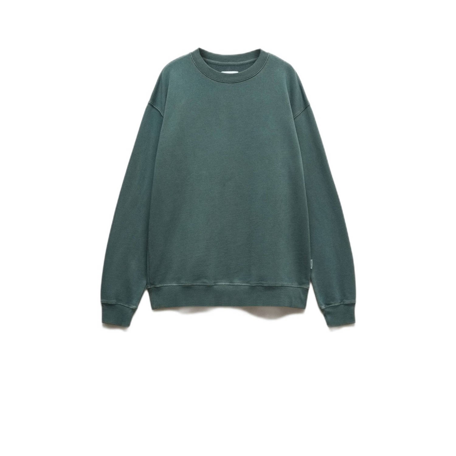 Mango Kids sweater donkergroen