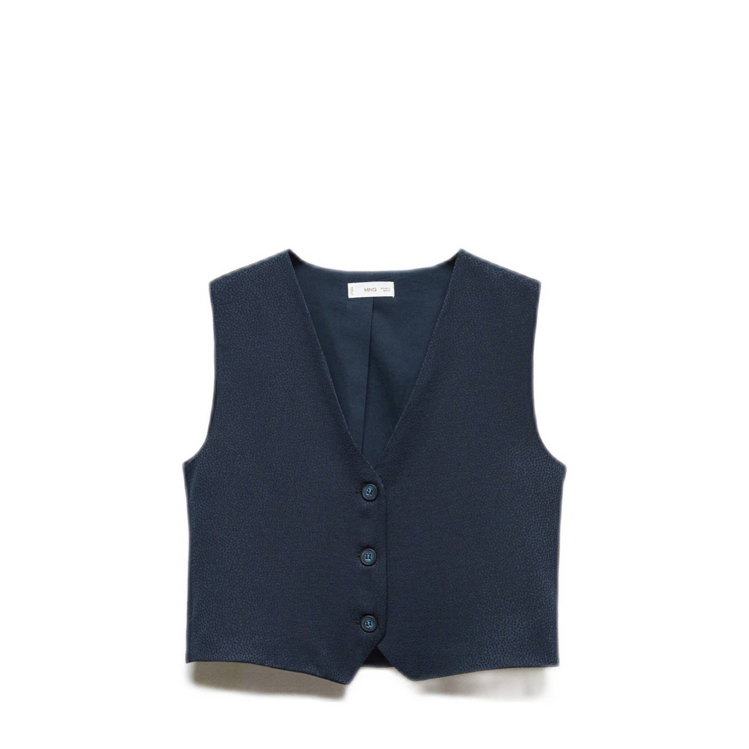 Mango Kids gilet donkerblauw
