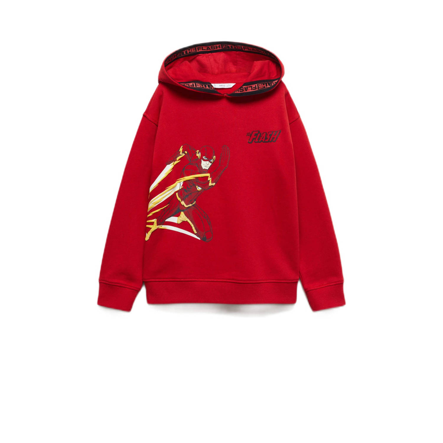 Mango Kids hoodie Avengers met printopdruk felrood