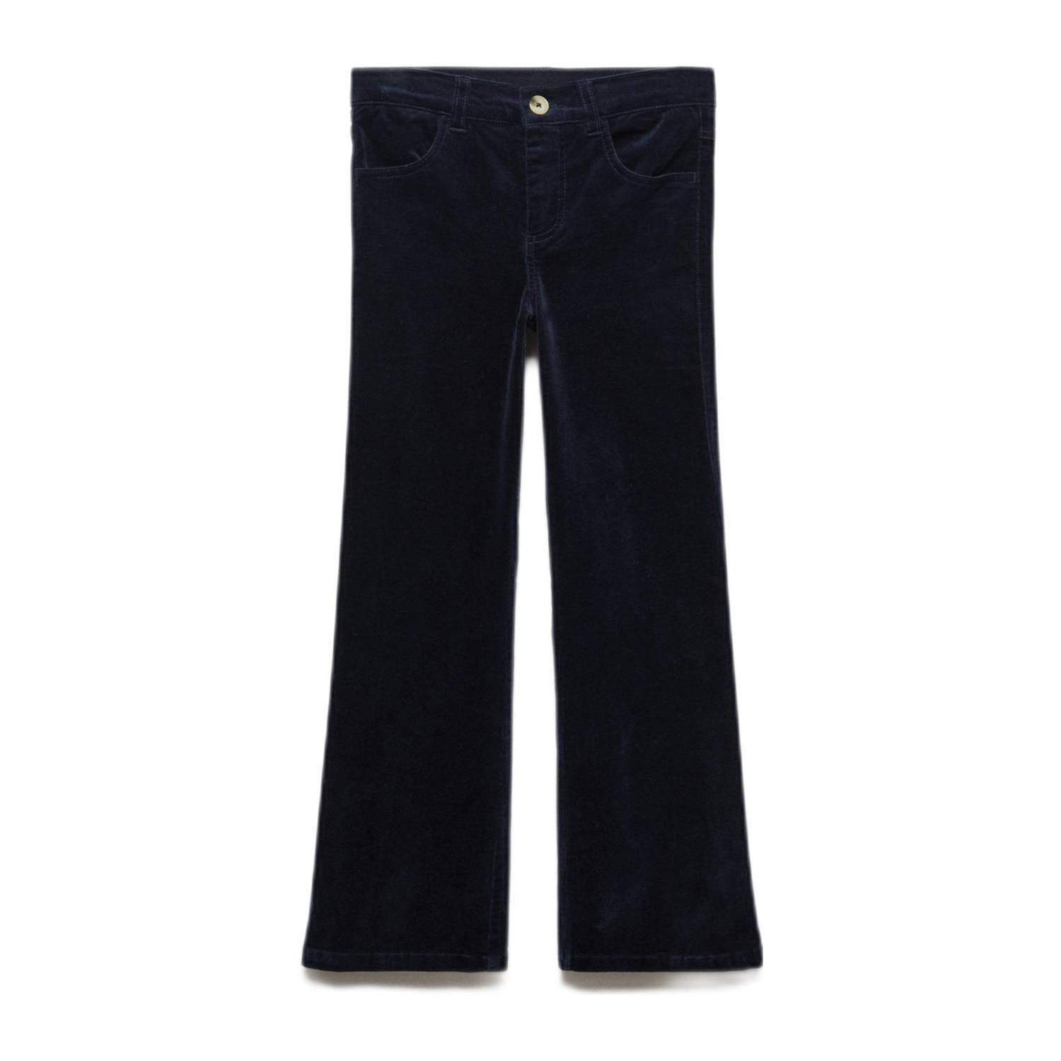 Mango Kids flared broek marineblauw