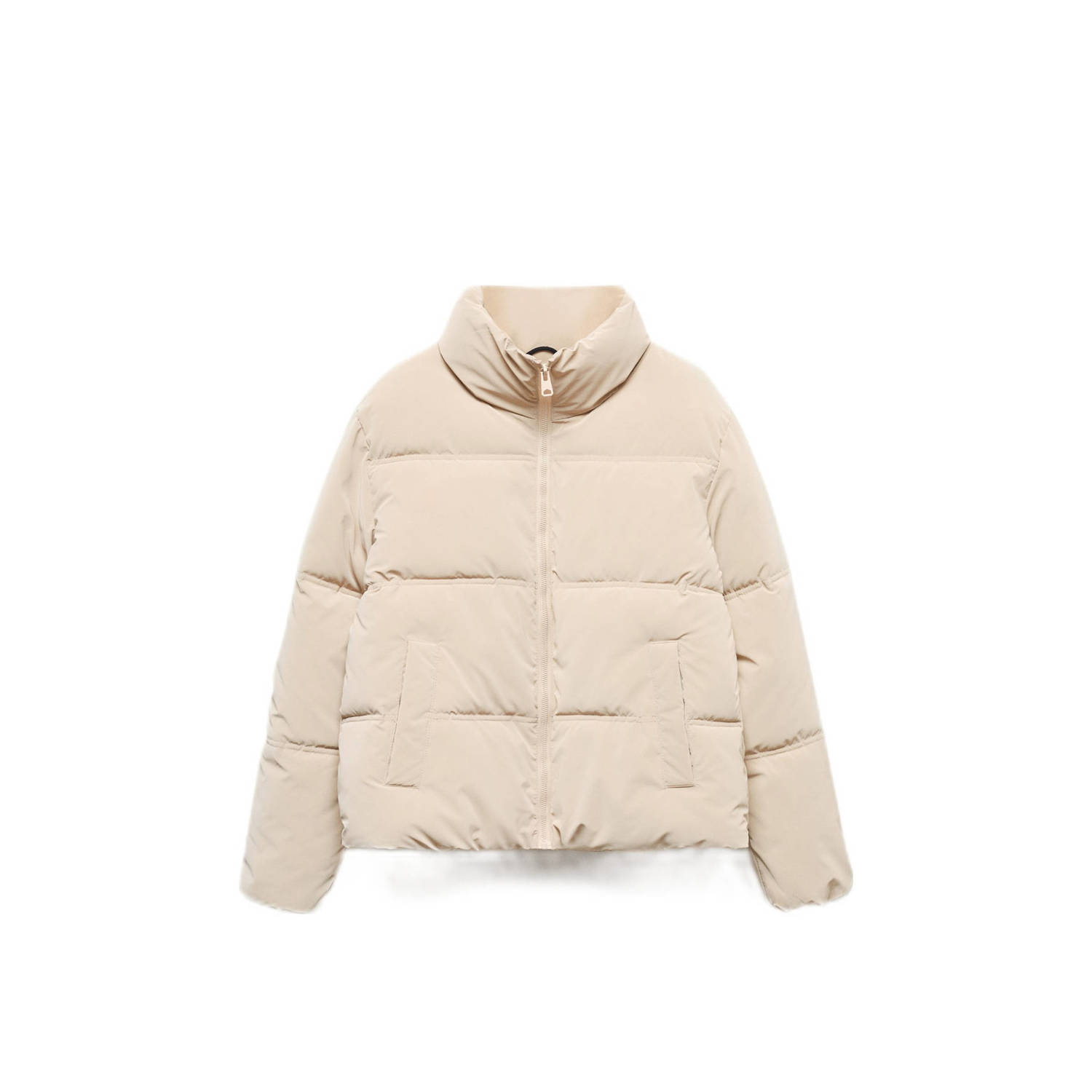 Mango Kids reversible winterjas beige