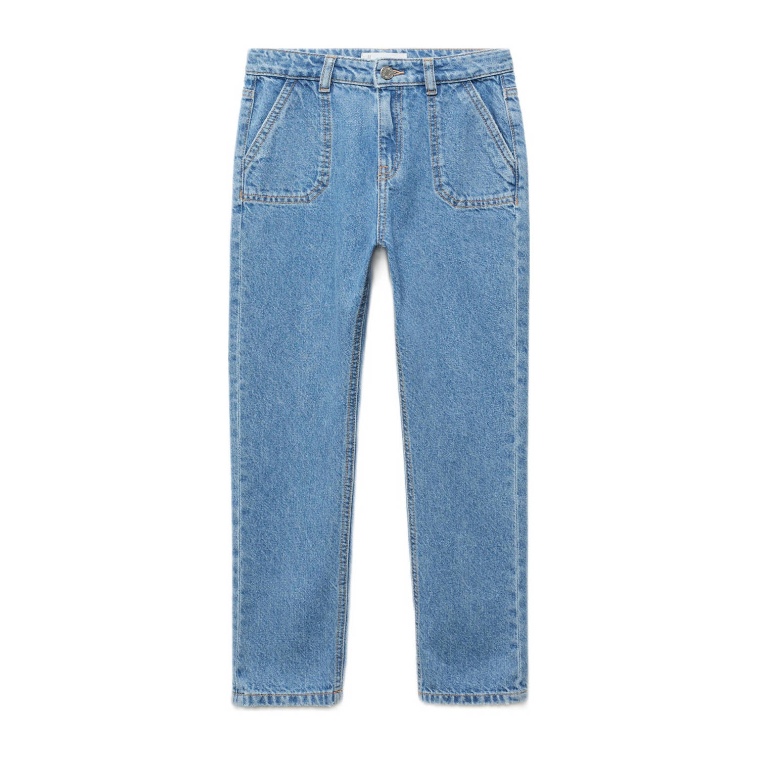 Mango Kids slim fit jeans lichtblauw