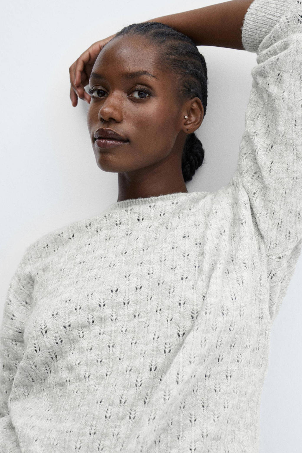 gebreide trui grijs dames