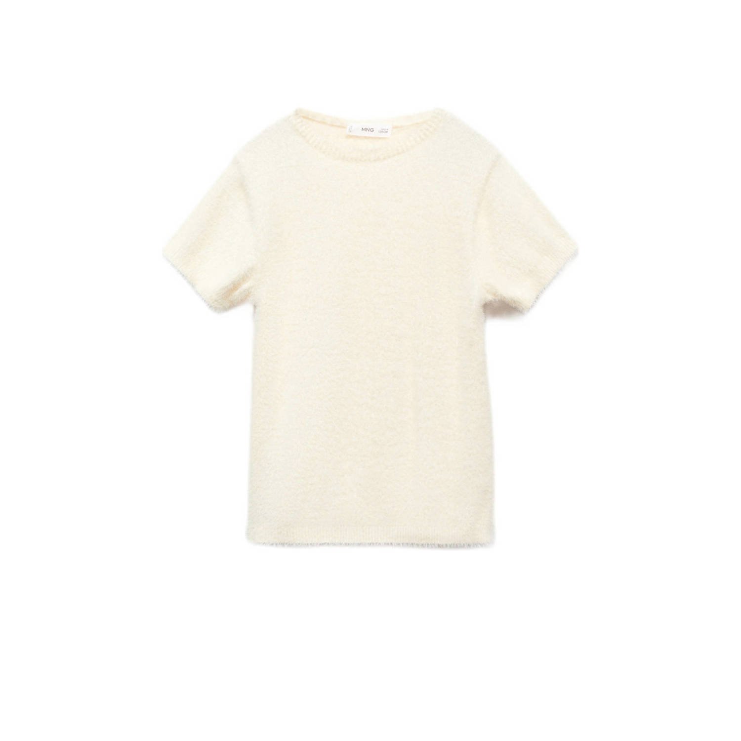 Mango Kids fijngebreide top lichtbeige