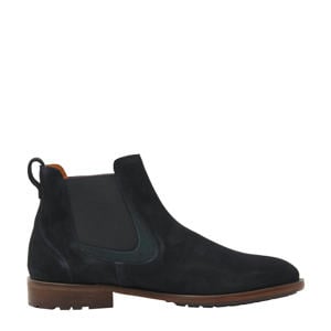 Henry  suède chelsea boots donkerblauw