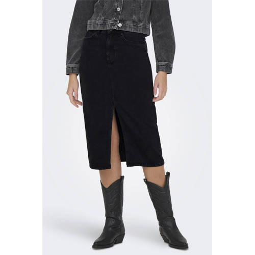 ONLY spijkerrok ONLBIANCA black denim afbeelding