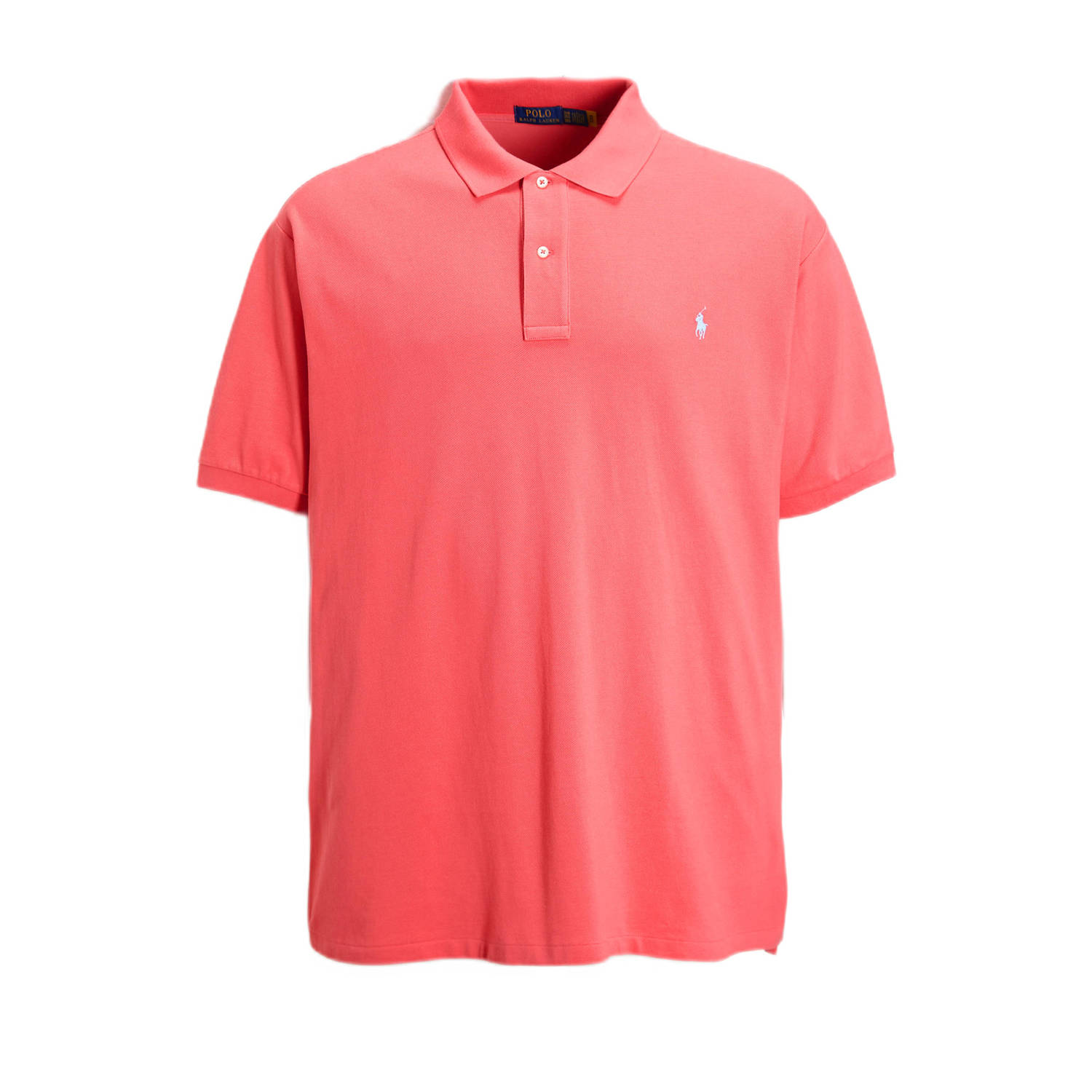 POLO Ralph Lauren Big & Tall +size regular fit polo met logo pale red