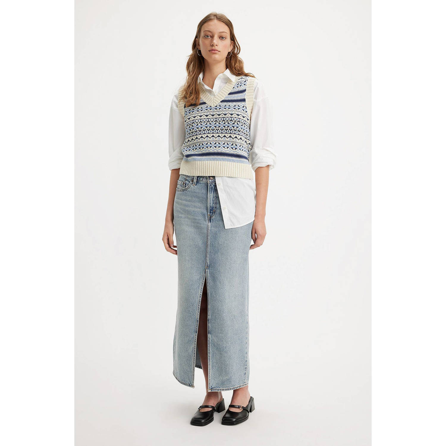 Levi's denim rok light blue denim