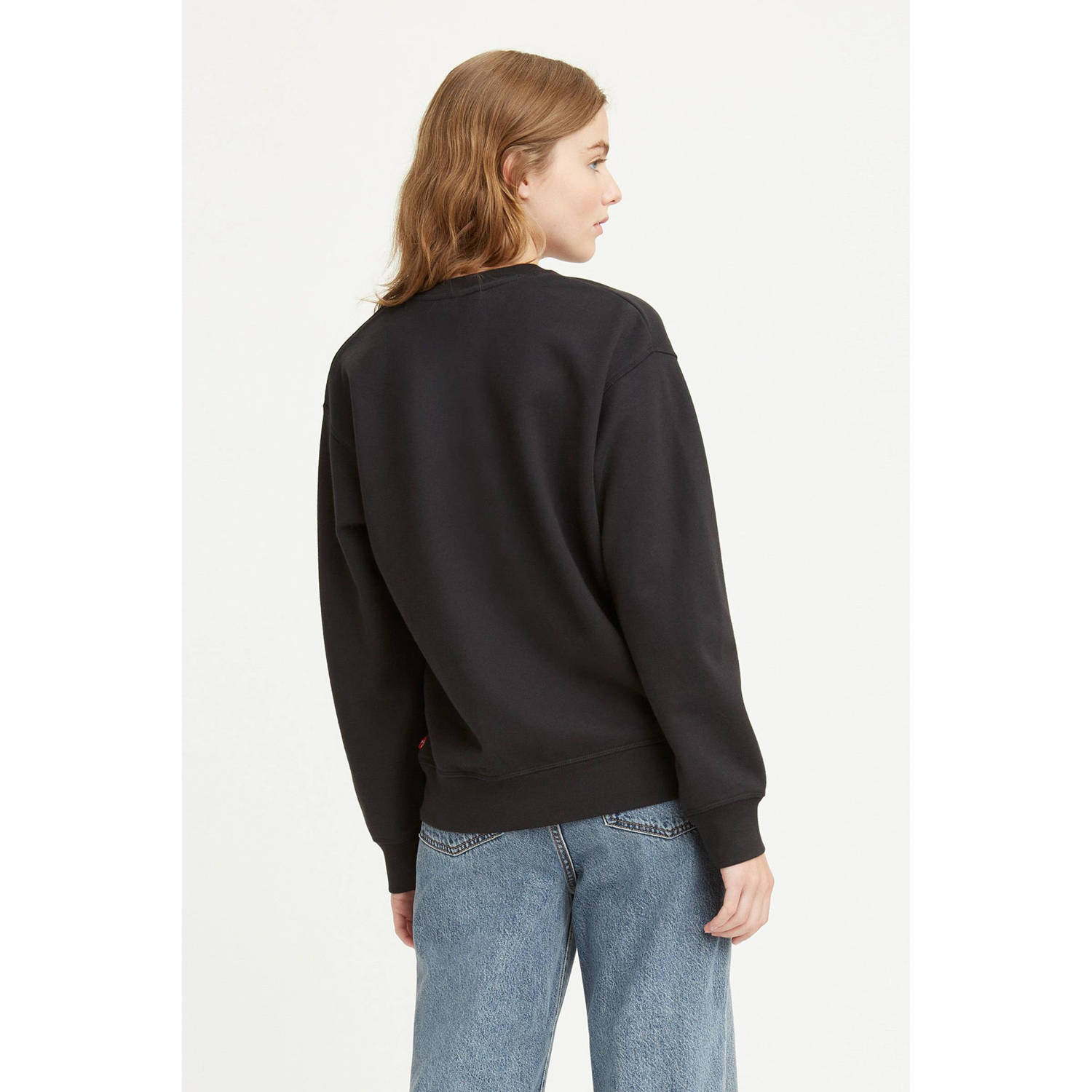 Levi's Zwart sweatshirt met luipaardprint Black Dames