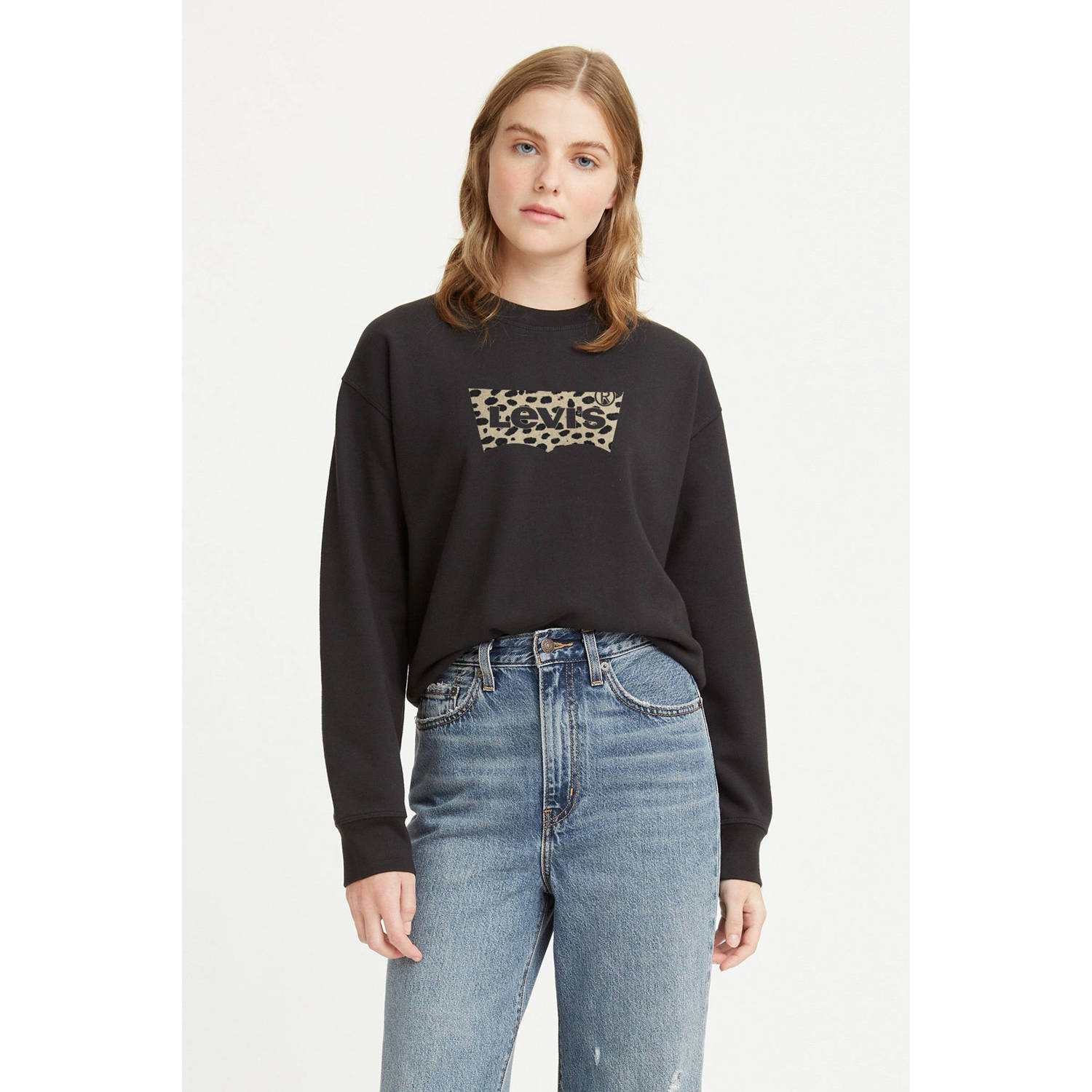 Levi's sweater met printopdruk zwart