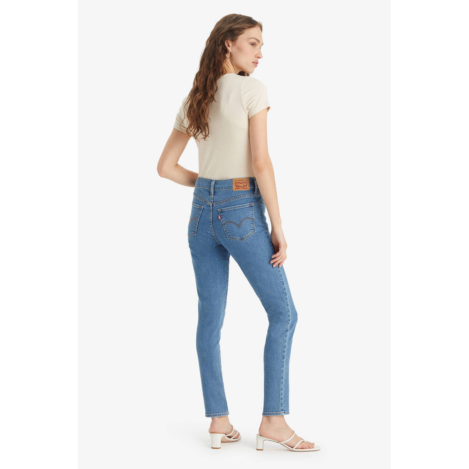 Levi's high waist skinny jeans medium blue denim